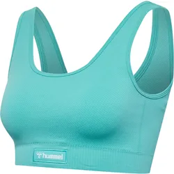 HUMMEL hmlALIVE SEAMLESS BRA pool blue XS