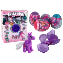 Cracking Glitter Egg Einhorn Zeichnen Bunte Muschel 12 Stk.