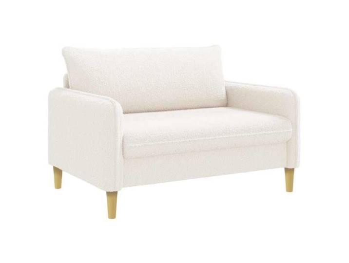 Fauteuil salon - Vidaxl - Fauteuil moderne XXL - Charge 150kg - Crème - Bouclé 64690