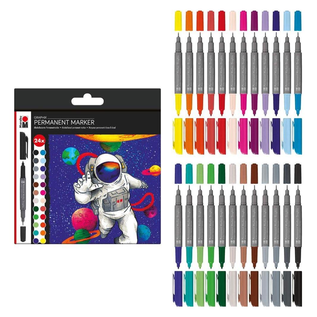 Marabu Permanent-Marker Graphix-Set (24x) (0147000000102)