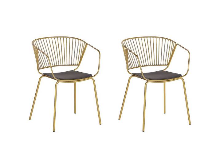 METALLSTUHL 2er-Set Gold Rigby