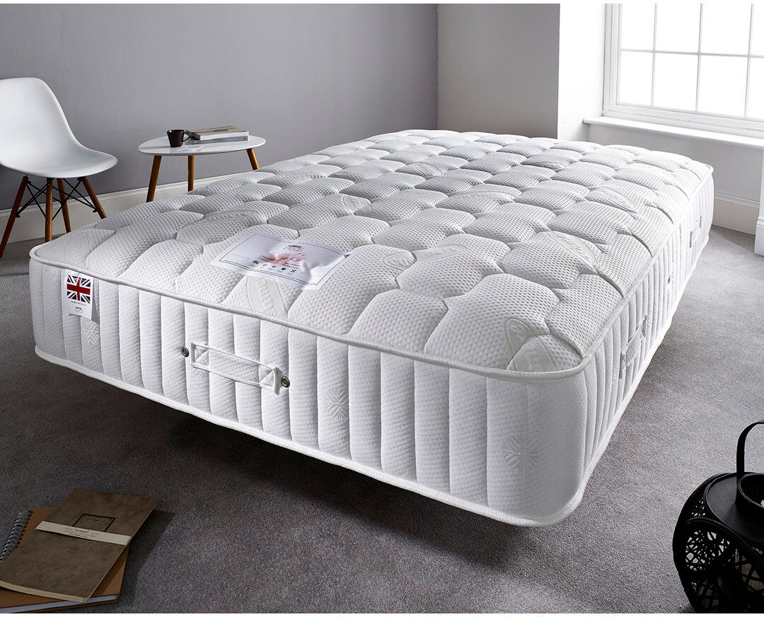 Somnior Beds 3500 Sovereign 28cm Pocket Sprung Memory Foam Quilted Mattress with Edge Support Kingsize (5')