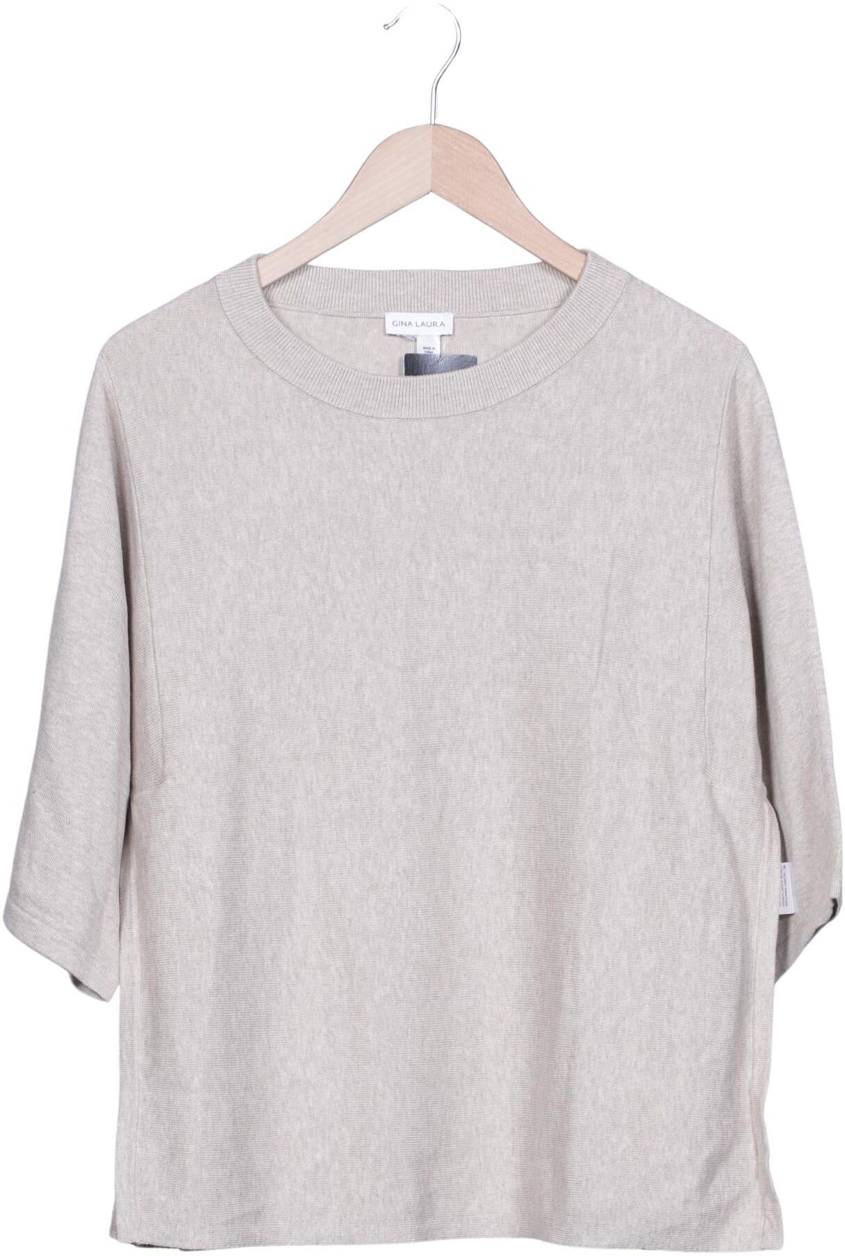 Gina Laura Damen Pullover, Beige, Gr. XL, Baumwolle - Second Hand