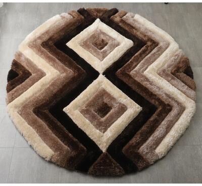 MDA Rugs Mateos Shag Collection Geometric Area Rug