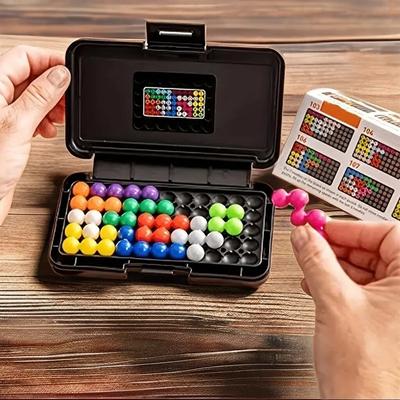 Montessori 3D Pyramid Puzzle Game With 120 Challenges For Kids Brain Training 2d