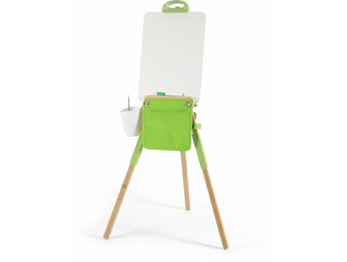 Hape Tragbare Bambus-Tafel - Kinder Maltafel & Zeichentafel aus nachhaltigem Bambus, wiederverwendbare Schreibtafel für Kreide & Malen, kreatives Lernspielzeug für Zuhause & Reisen, ab 3 Jahren