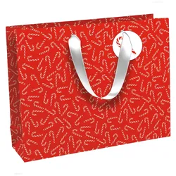 Clairefontaine 6x Geschenktasche, Wichtel, Excellia, Shoppingformat, 37,3x11,8x27,5cm - Rot X-34653-6C