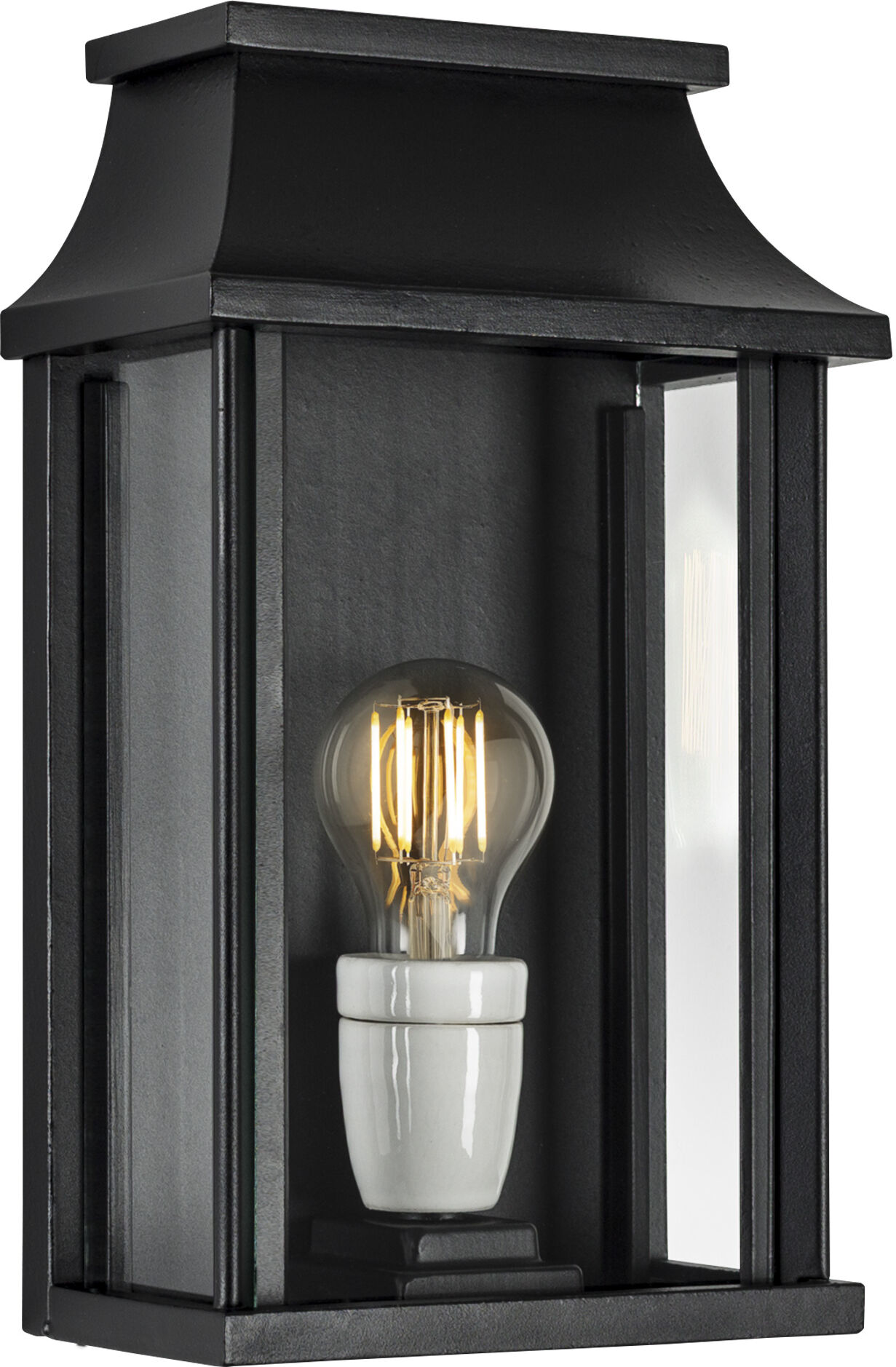 KS Verlichting Goteborg Muurlamp Plat Zwart