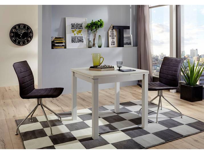 Esstisch NIEHOFF SITZMÖBEL Minimax , weiß, B:90cm H:76cm T:60cm, Tische, Esstisch, in 3 Farben und 3 Größen, mit Auszugsfunktion