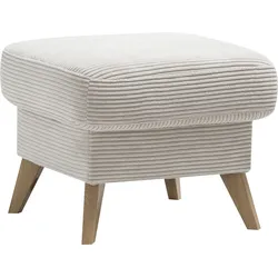 Hocker EXXPO - SOFA FASHION "Samso, kompakte und bequeme Sitzgelegenheit in aktuellem Cord Bezug", beige, B:57cm H:47cm T:57cm, Hocker, Hocker