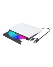 Gembird Laufwerk DVD±RW ±R DL / DVD-RAM 8x USB 3.1 Gen 1 extern weiß Schwarz (DVD-USB-031-BW)