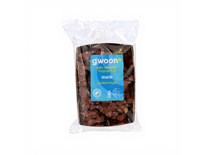 G'woon Pinda Rocks Melk Chocolade - 160 g