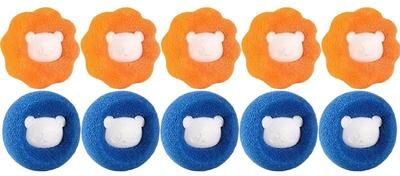 Inspire Essentials Reusable Pet Hair Remover Laundry Balls 6