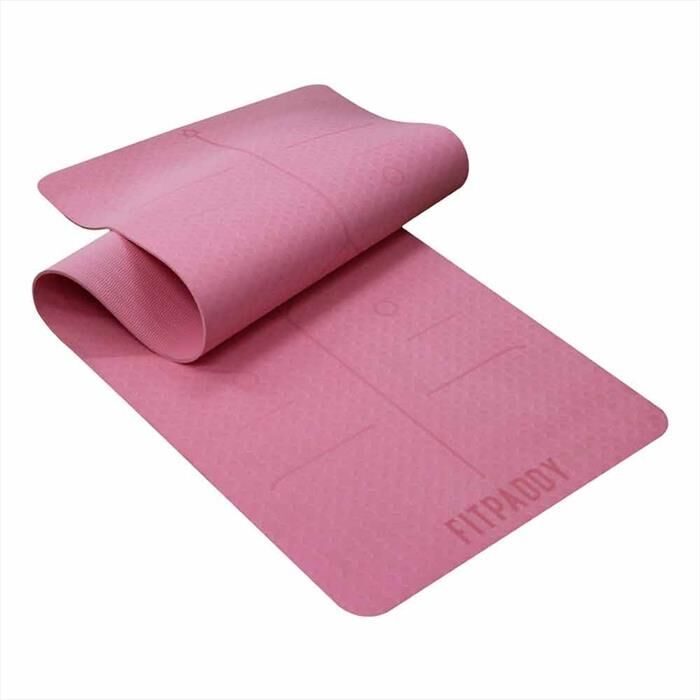 FITPADDY Tappetino Yoga Pilates-rosa