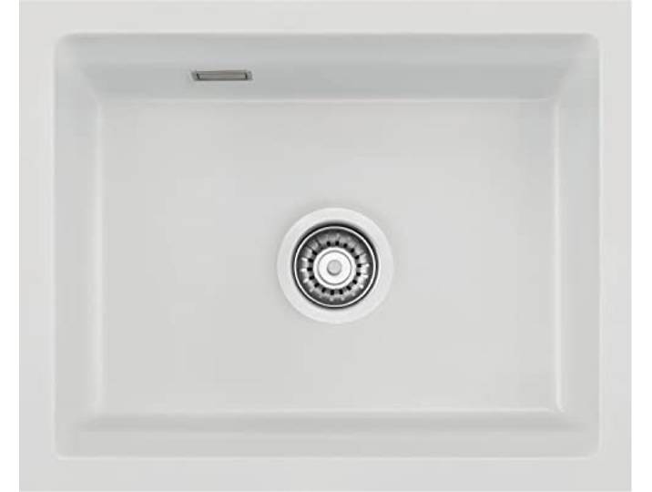 Systemceram Unterbauspüle KeraDomo Kara 50 U/g (mit geschliffener Oberseite) Excenterbedienung Sonder Satin 20