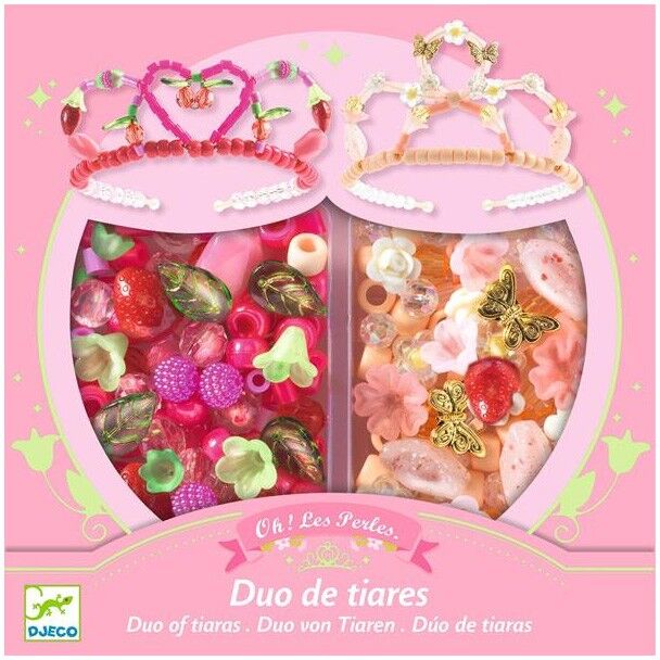 Coffret Oh ! Les Perles Duo de tiares Rose - Djeco