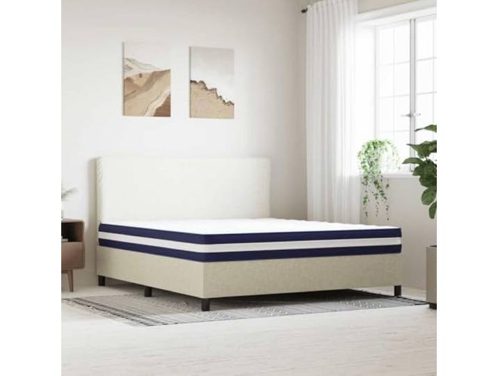 HBBMGYD Matratze mit Taschenfederkern, 180 x 200 cm, mittlere Härte, 7 Abnehmbarer Bezug, waschbar bei 40 °C, gezielte Stützsäule, Schalldämpfung Vibration, komprimiert gerollt