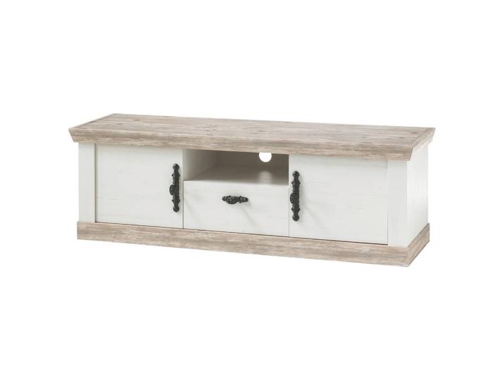 Mid.you Lowboard, Pinienfarben, Hellbraun, 1 Schublade(n) Schubladen, 156x51x44 cm, stehend, Wohnzimmer, TV Möbel, Lowboards, Lowboards stehend