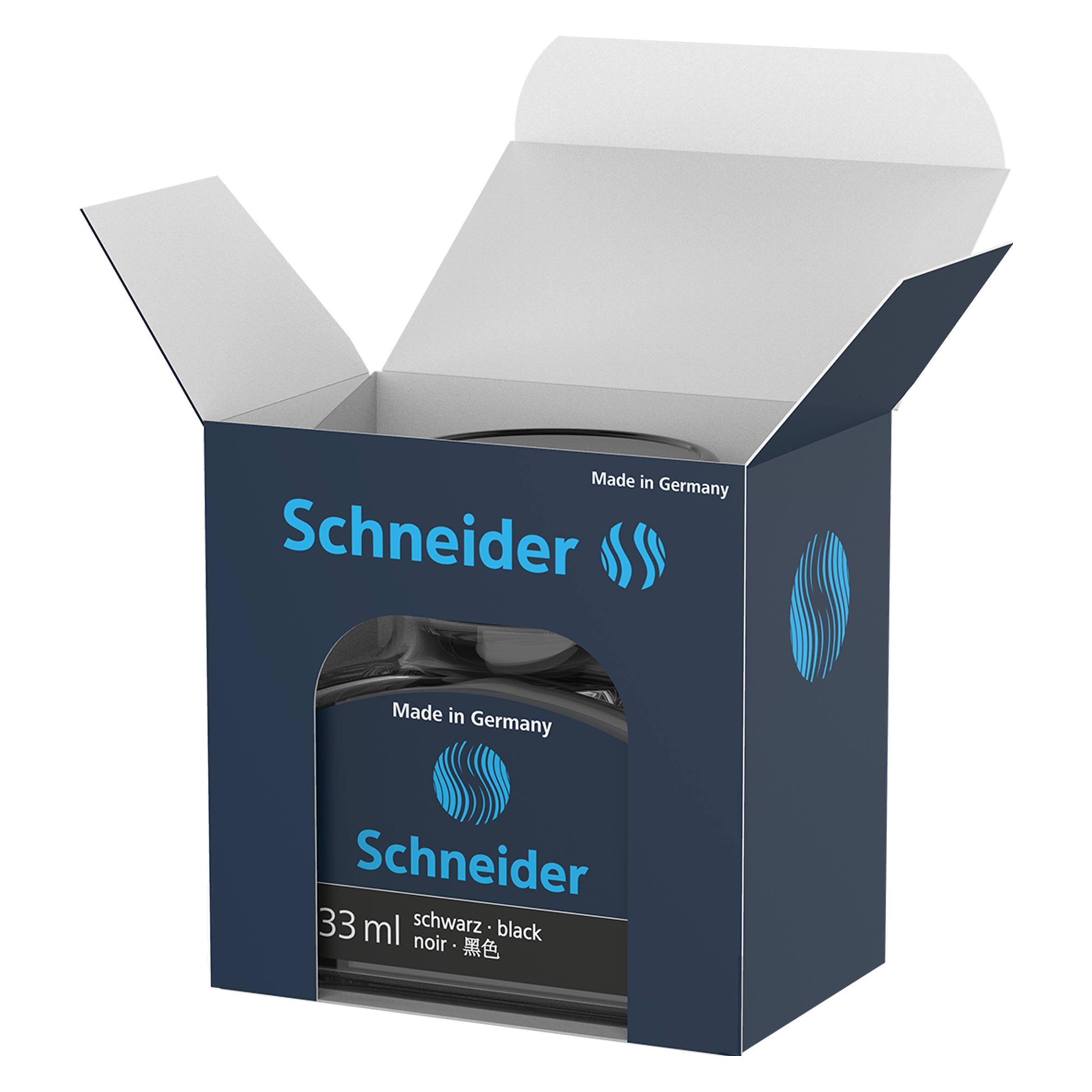 Schneider Tintenglas 33ml schwarz (Schwarz, 1 Stk.) (6911)