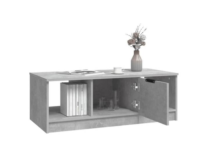 CHG Table basse Gris béton 102x50x36 cm Bois d'ingénierie Nouveau produit CH0
