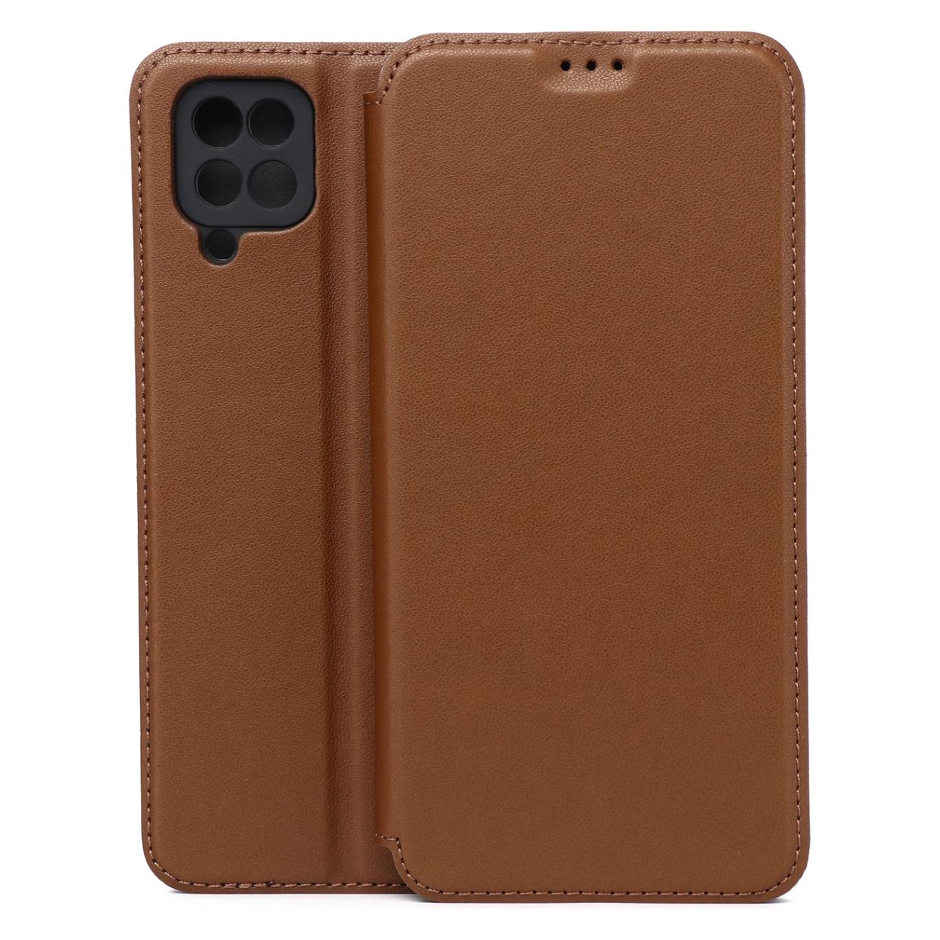 OEM Smart-Touch-Hülle für Samsung Galaxy A12 / M12, braun (Samsung Galaxy A12, Samsung Galaxy M12) (GSM278072)