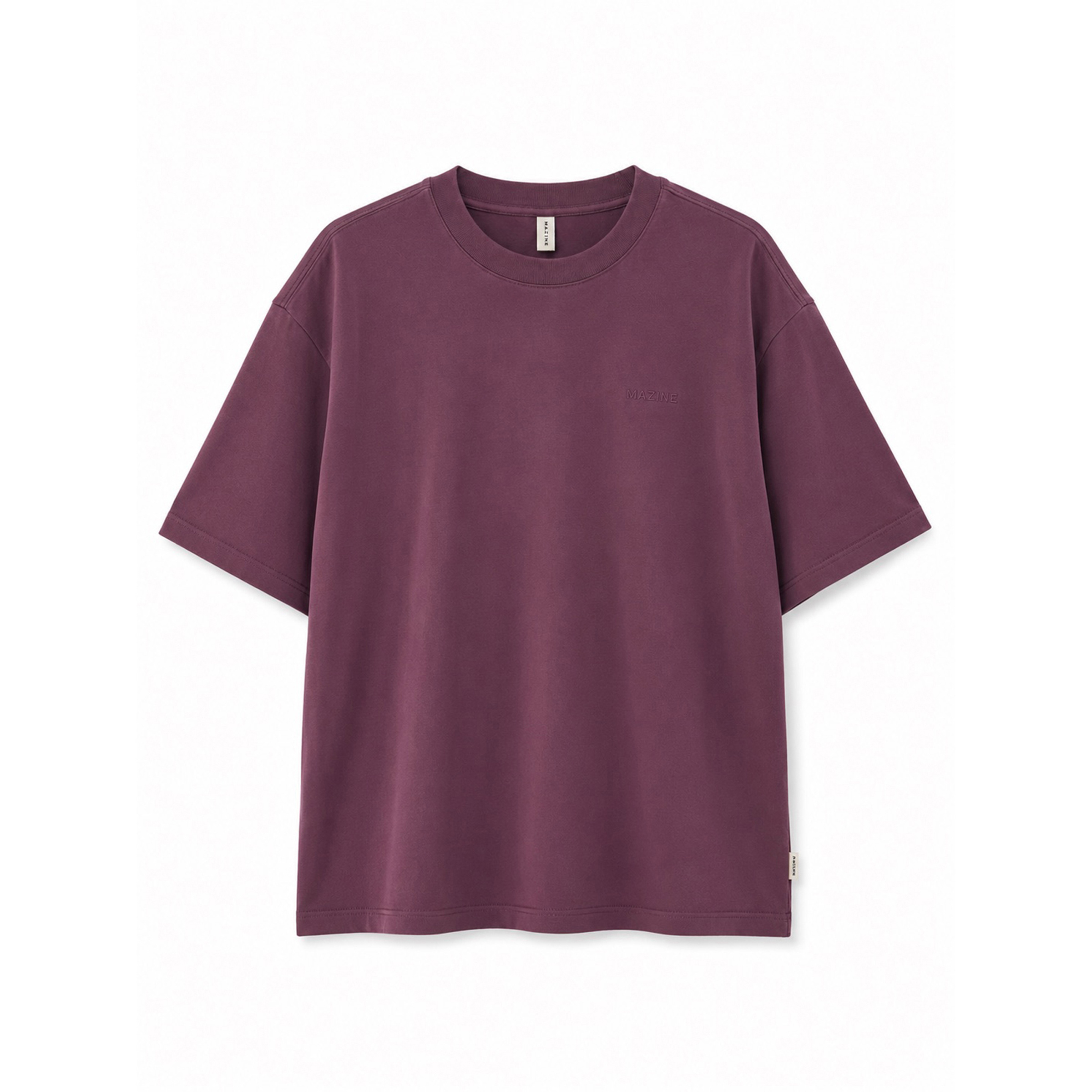 Mazine Heavy Basic Herren T-Shirts lila Größe S Lifestyle Hautfreundlich