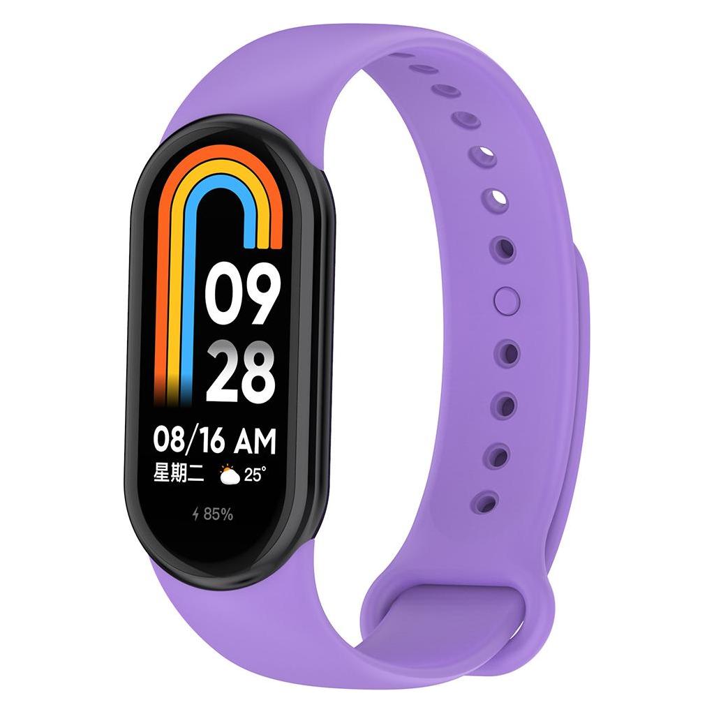 Techsuit - Watchband (W014) - Xiaomi Mi Band 8 / 8 NFC / 9 / 9 NFC - Light Purple (Silikon) (56342466)