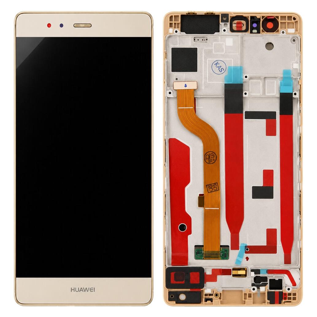 OEM Display-Einheit + Rahmen für Huawei P9 gold (Display, Huawei P9) (25434289)