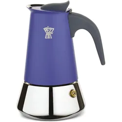 Ghidini Italienische Kaffeemaschine – PEZZETTI – STEELEXPRESS – Edelstahl – 4 Tassen, Espressokocher