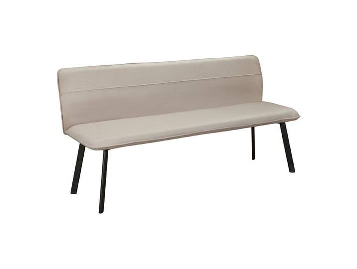 freiraum Essbank Essbank >Torino< in Bezug Creme, Stoff/Metall - 160x79x56cm (BxHxT), in Bezug Creme, Stoff/Metall - 160x79x56cm (BxHxT)