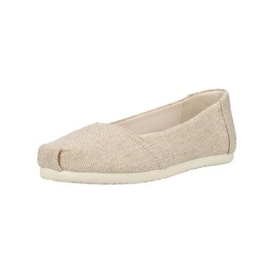 Ballerina TOMS "TOMS Ballerinas Textil", Damen, Gr. 42, Textil, beige (gold), Schuhe Ballerina