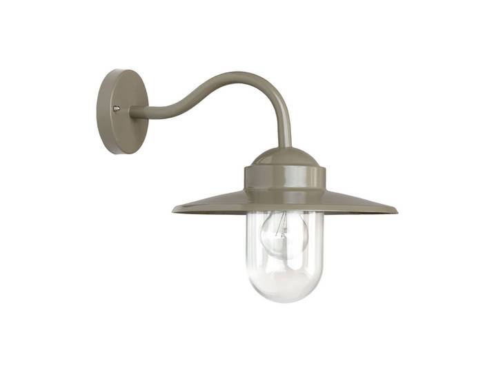 K.S. Verlichting Außenwandleuchte DOLCE, alu / grau / zink, Aluminium