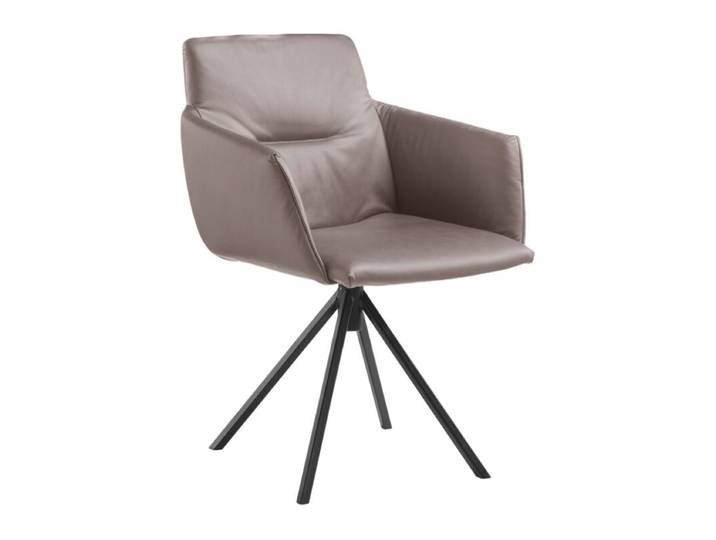 Musterring JustB! SP500 Armlehnstuhl in Leder mit Stativgestell