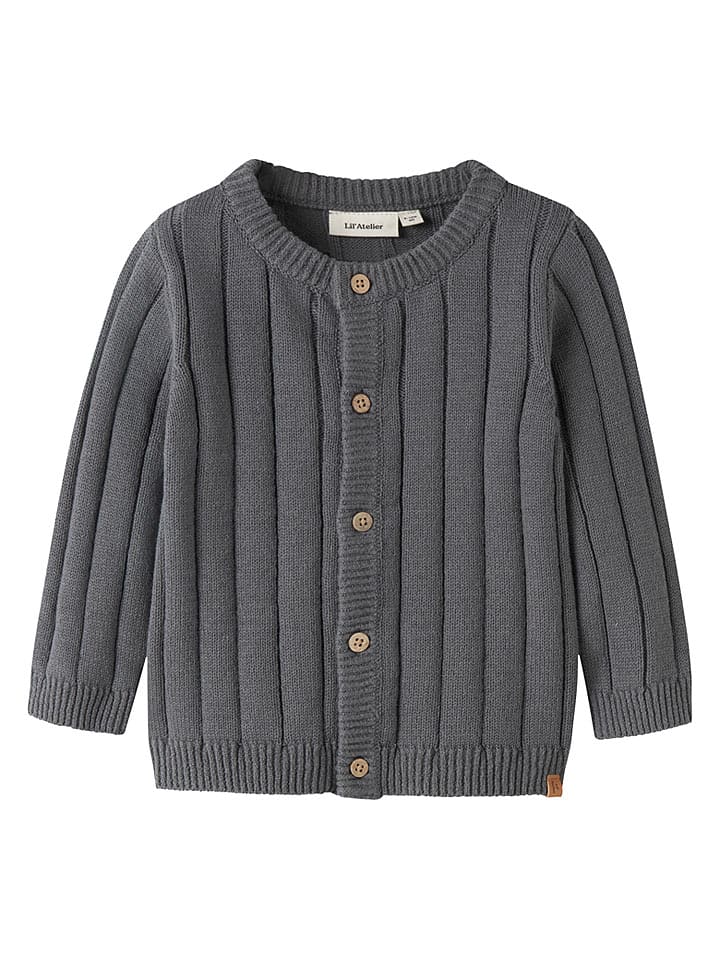 Lil Atelier Cardigan "Lomon" in Grau - 74