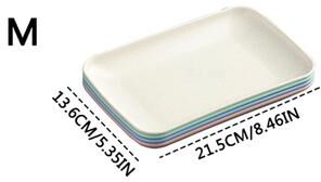 KitchenNation Wheat Straw Plates, Dessert Plates, Fruit Dish For Cupcakes, Salad, Steak Stylish Home Kitchen Decor m