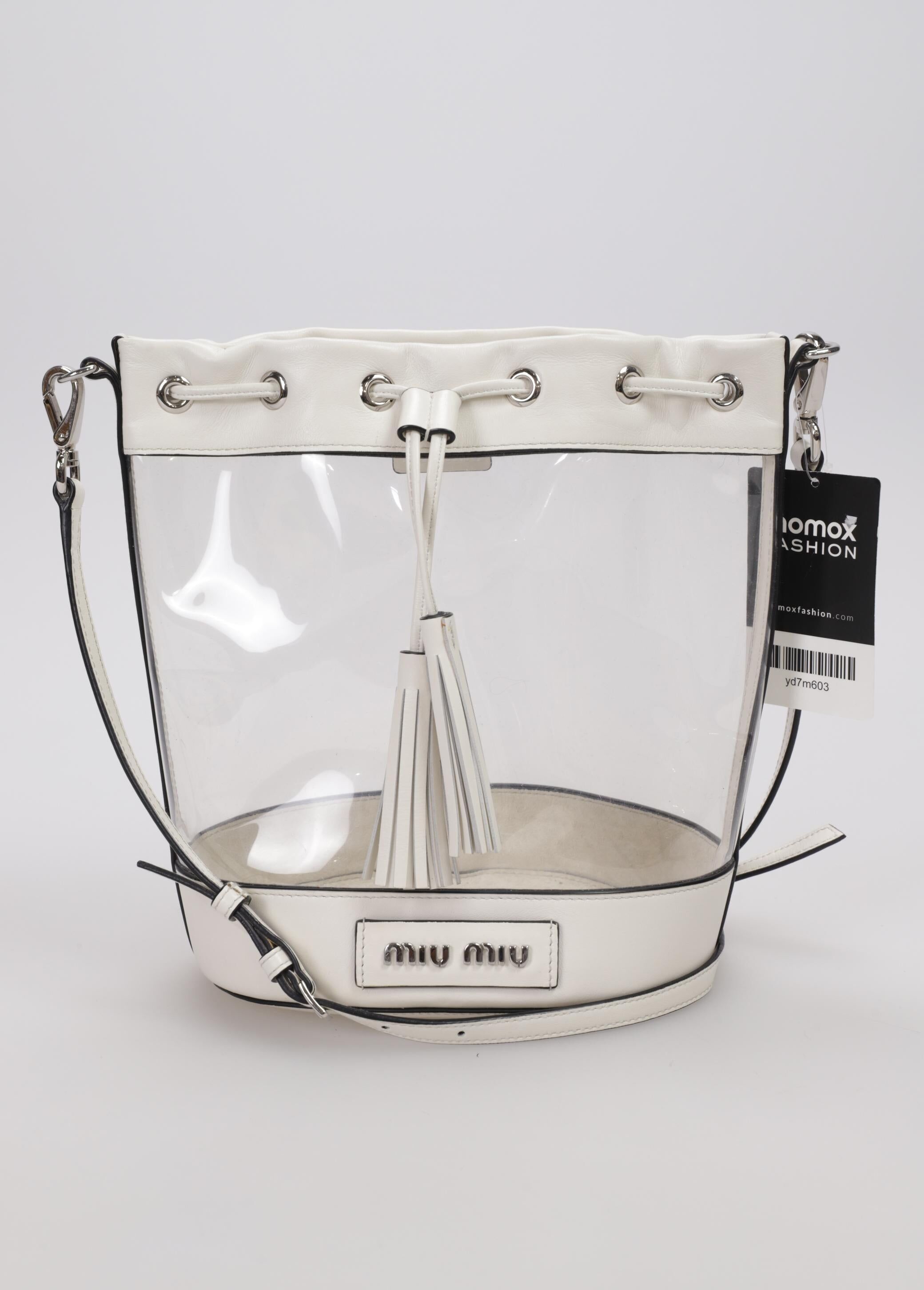 Miu Miu Damen Handtasche klein, Weiß, kein / Etikett - Second Hand