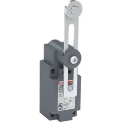 ABB LS43P52B11 Standard-Positionsschalter Kunststoff-Gehäuse grau IP65 Verstellb Edelst.-Rollenschw.hebel D=22