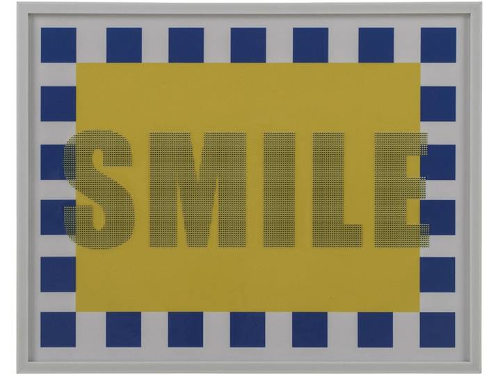 Leinwand bedruckt SMILE 1 Stück mehrfarbig 50x40x2.2cm