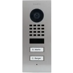 Doorbird, Klingel + Türsprechanlage, IP Türstation D1102V (Ethernet, Kabelgebunden, WLAN)