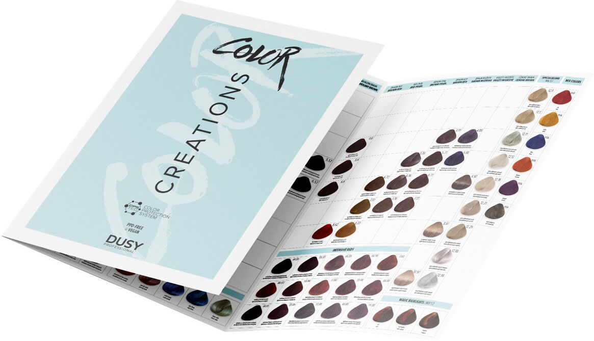 dusy professional Color Creations Farbkarte gedruckt