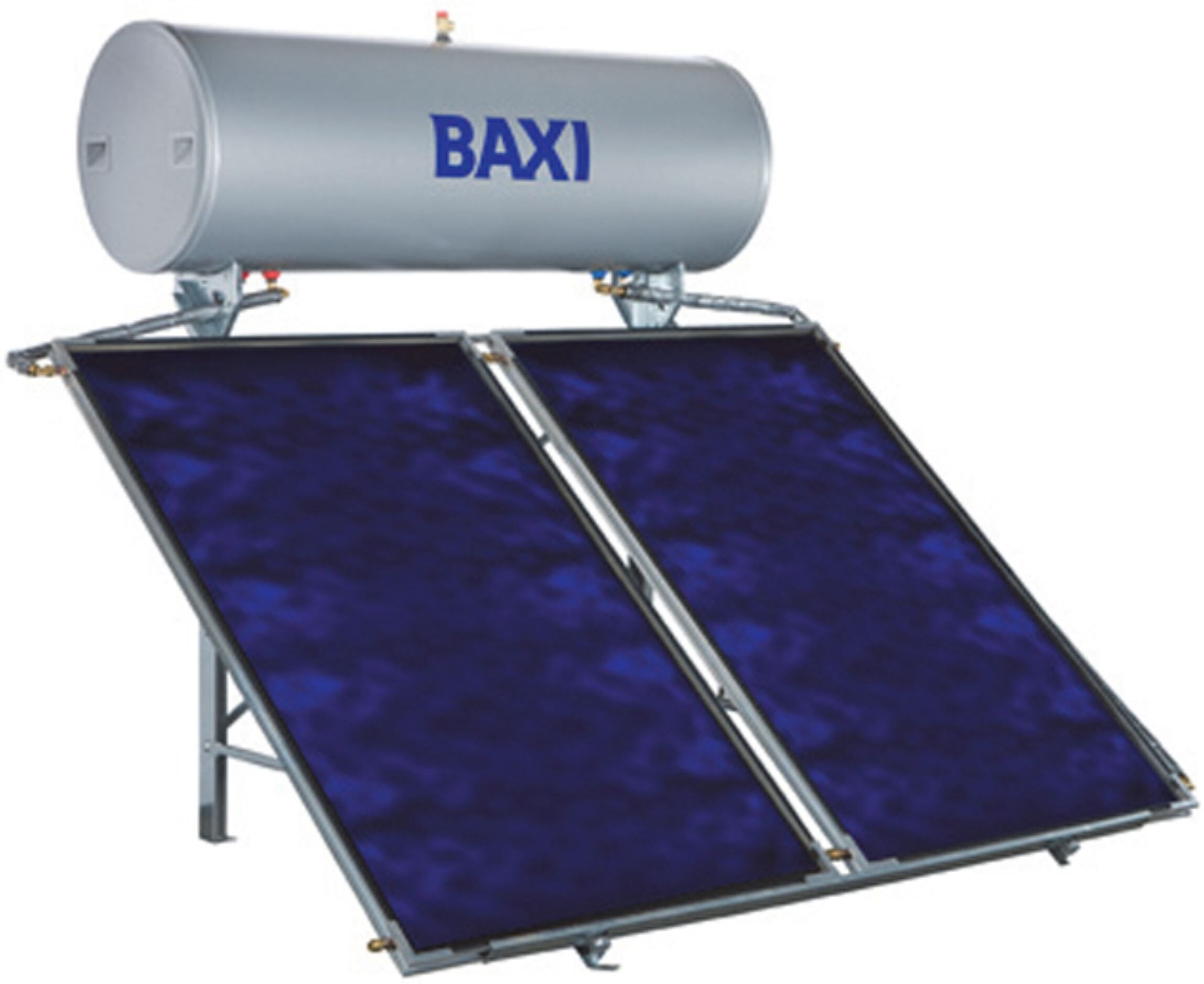 Baxi Sistema Solare STS+ Slim Neo 2.0 300 a Circolazione Naturale 300 L 2,00 mq Struttura Tetto Piano