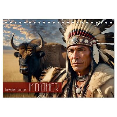 Im weiten Land der Indianer (Tischkalender 2027 DIN A5 quer), CALVENDO Monatskalender