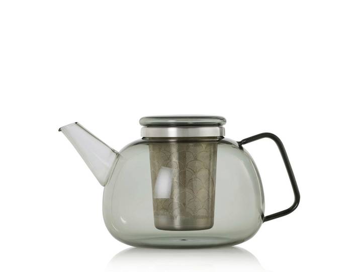 AdHoc Teekanne, Klar, Glas, 1,6 l, 17x21.6x20.6 cm, Geschirr, Kannen & Karaffen, Teekannen