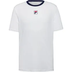 FILA Tennisshirt Herren | Gr. S | weiß - weiß