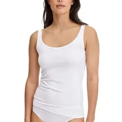 Calida Essential Cotton Tank Top Weiß Baumwolle Small Damen