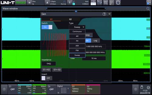 Uni-T MSO3000HD-AWG Mess-Software Upgrade