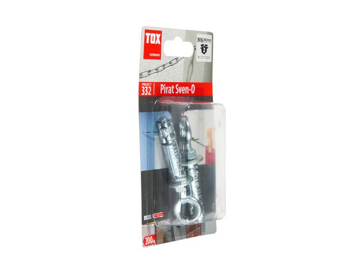 Tox Hakendübel Pirat Sven-O Ø 6 mm Stahl Ring