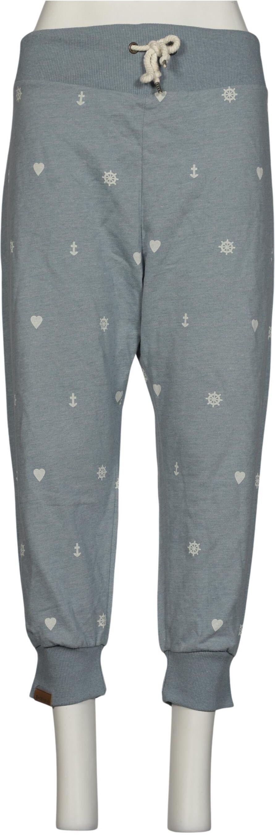 Shisha Brand Damen Stoffhose, Hellblau, Gr. L, Synthetik / Baumwolle - Second Hand