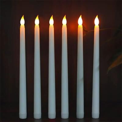 Inspired Living Battery Operated Flameless LED Candles With Warm White Flickering Light For Home And Holiday Decor a 3 pack