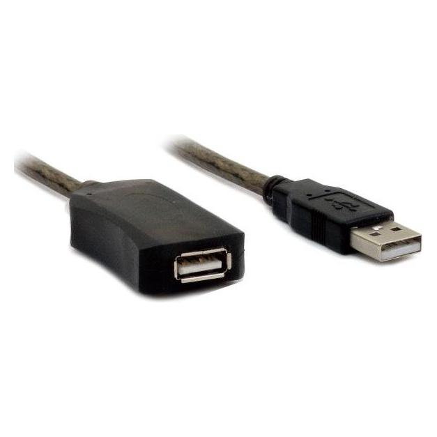 Hamlet 5-Meter-Usb-2.0-Extender-Verlängerung mit aktivem Repeater (5 m, USB 2.0) (XUREP5)
